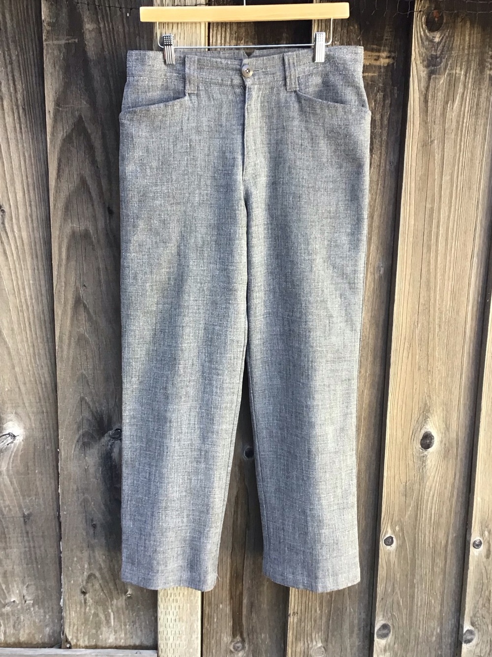 Patagonia Organic Cotton Blend Pants Mens 30 (32x30)Gray Straight Casual Outdoor